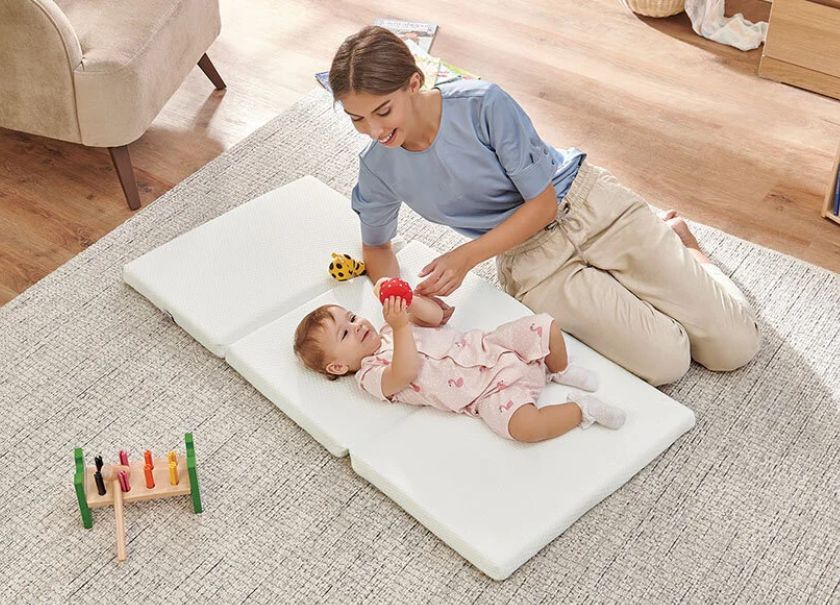 Materasso Bambini Materasso Da Viaggio Per Lettino Bebè 90x65 Cm - Foto 4