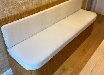 Cuscino pieghevole per panca semicircolare rettilineo