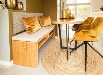 Cuscino rettangolare per panca da cucina