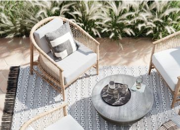 Cuscino esterno per seduta di poltrona semicircolare