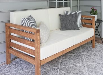 Cuscino da esterno per schienale di panca rettangolare