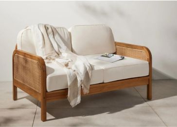 Cuscino da esterno con schienale semicircolare dritto