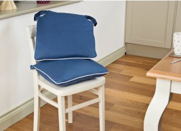 Cuscino esterno per sedia quadrata con 2 passanti