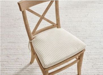 Cuscino per sedia a trapezio con 2 asole