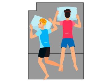 Materasso pieghevole angolo superiore sinistro