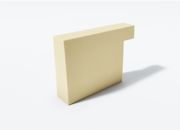 Gommapiuma taglio laterale verticale destro