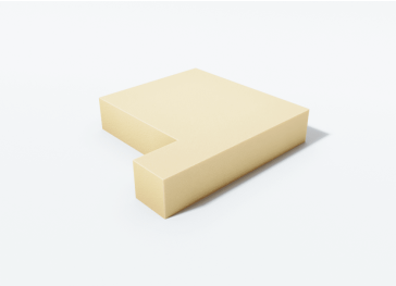 Gommapiuma con taglio laterale sinistro