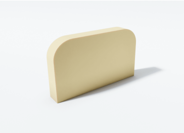 Gommapiuma semicircolare dritta verticale