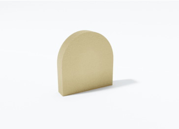 Gommapiuma semicircolare rotonda verticale