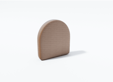 Copertura per schienale di poltrona semicircolare