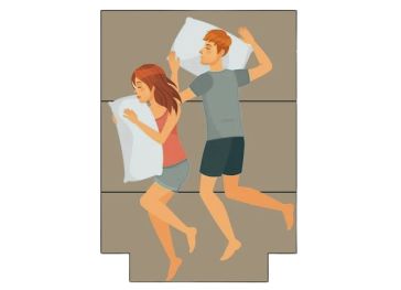 Topper pieghevole a taglio inferiore destro e sinistro