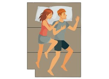 Topper pieghevole con taglio inferiore sinistro