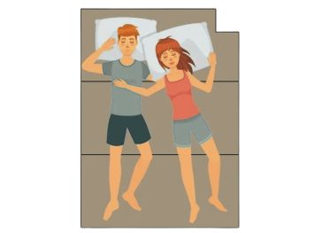 Topper pieghevole con taglio in alto a destra