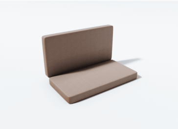 Cuscino da esterno per panca pieghevole rettangolare