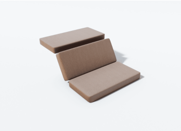 Fodera su misura per cuscino da sdraio a tre pieghe