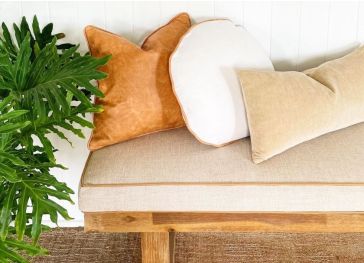 Copri-sedile per panca rettangolare