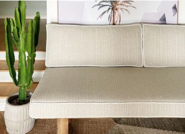 Copertura per schienale di panca rettangolare