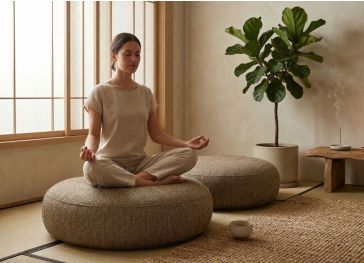 Cuscini da pavimento rotondi